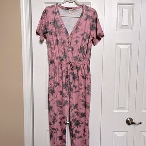Peach Love Jumpsuit Size L